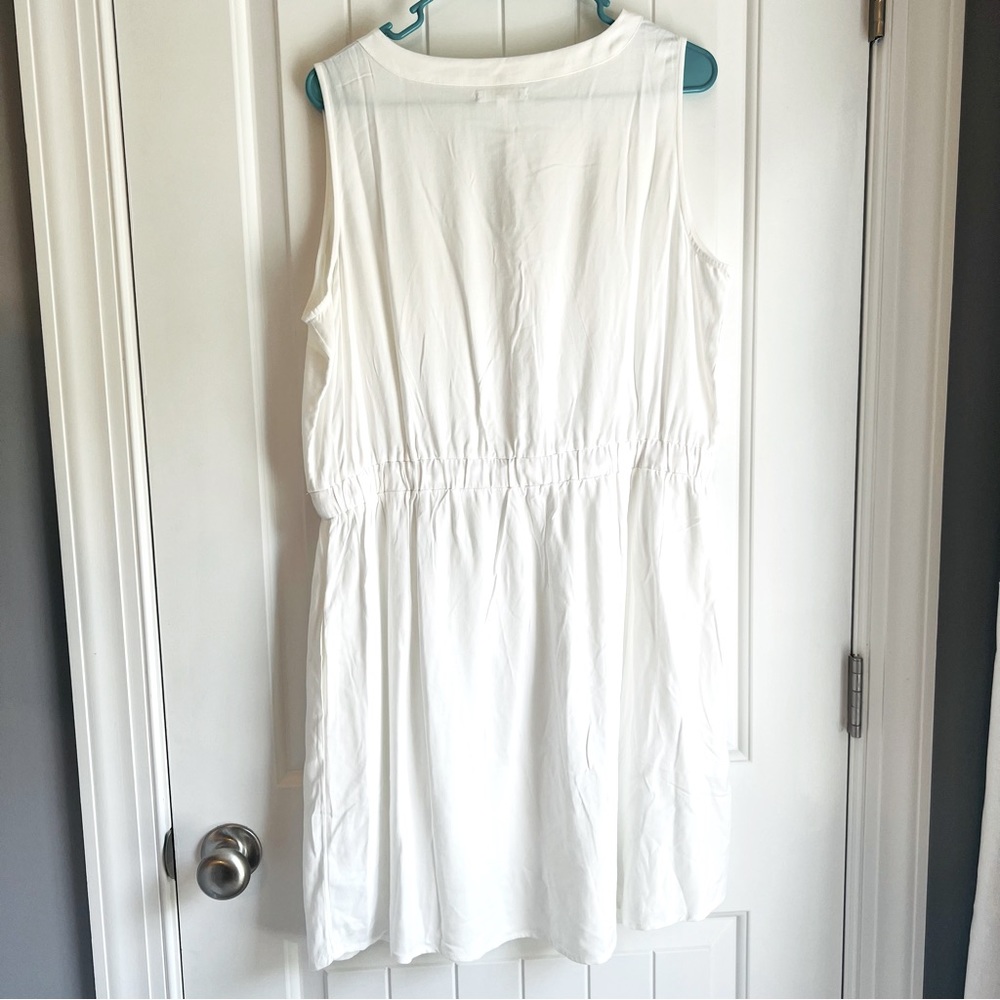 Maurices White Sleeveless Utility Dress XL - Picture 5 of 5